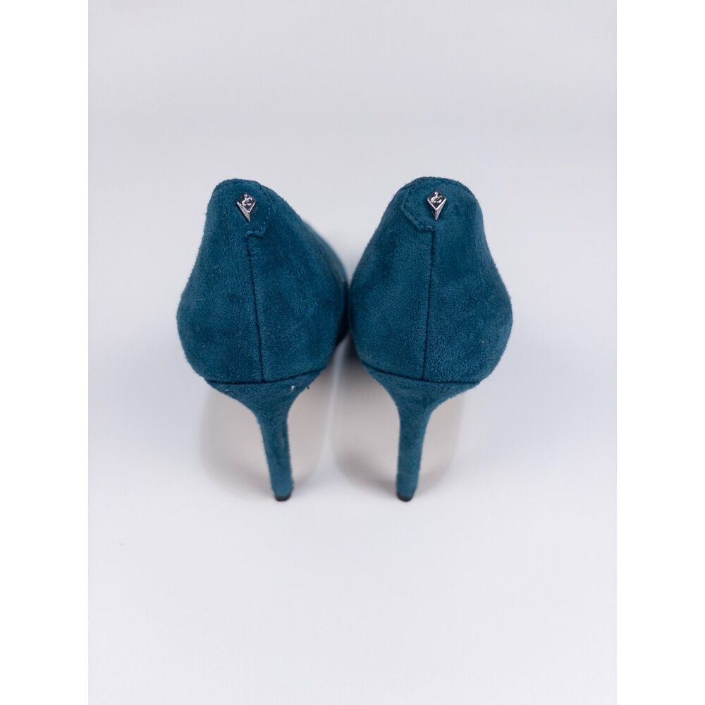 Sam Edelman Hazel Womens Teal Blue Suede Pointed Toe Stiletto Heels Pumps Size 5 - Picture 6 of 9